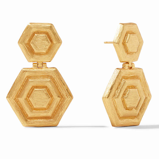 Palladio Statement Earring Gold