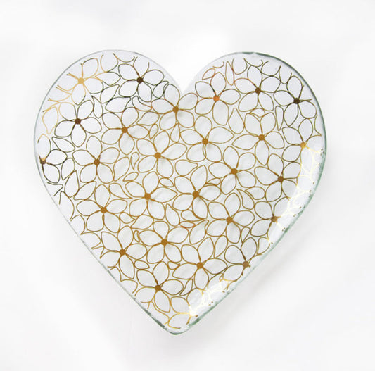 Daisy Chain Heart Plate
