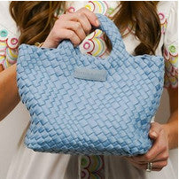 Denim Woven Mini Tote