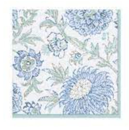 Indiennes Aqua Guest Towels