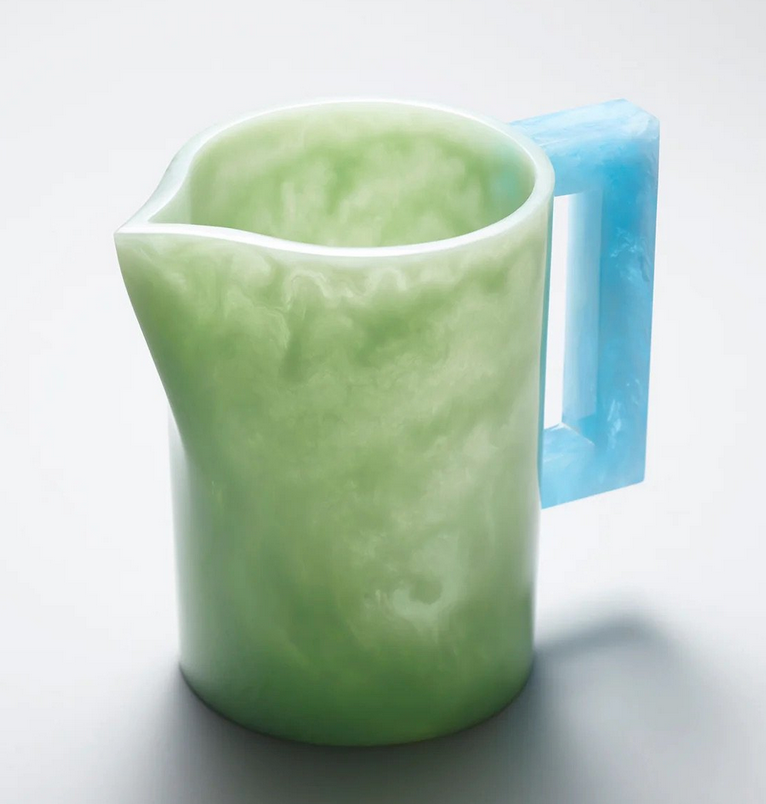 Pearl's Pitcher-Celadon and Sky Blue