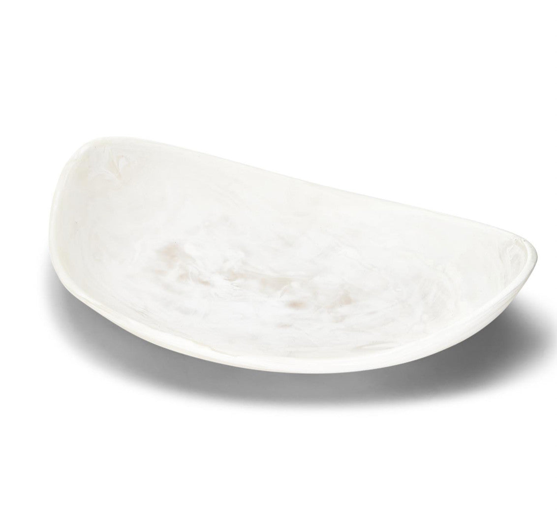 Archipelago White Cloud Organic Shaped Platter