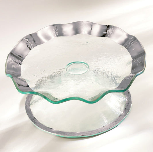 Ruffle Platinum Petit Four Stand