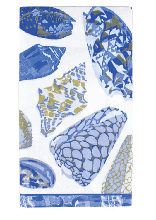 Coquillage Blue Guest Towel