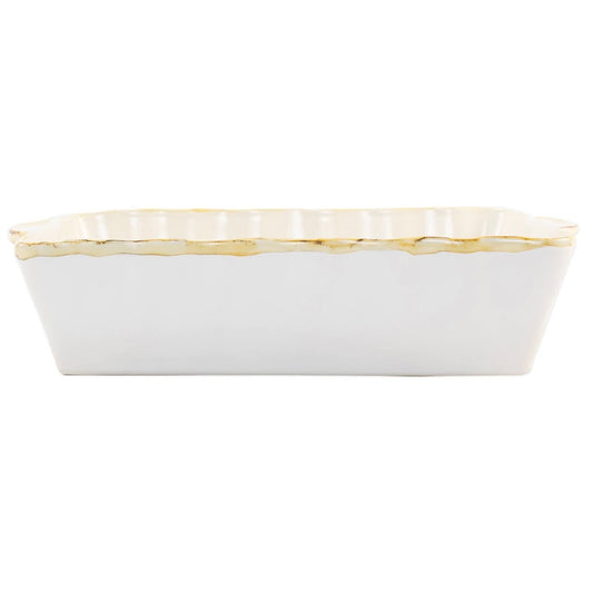 Italian Bakers White Large Rectangular Baker