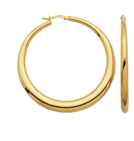 Sterling Silver Electroform Graduated Hoops