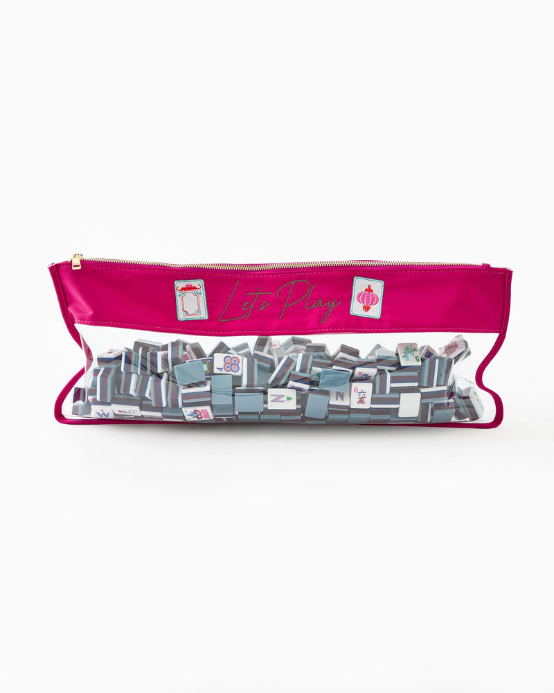 Magenta Stitched Let's Play Bag