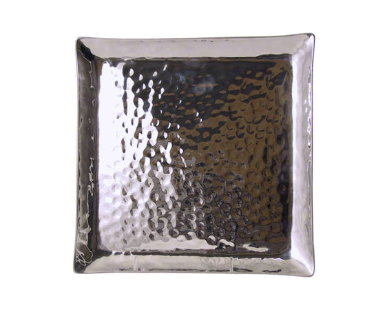 Hammered Mesa Square Serving Tray 9" MD