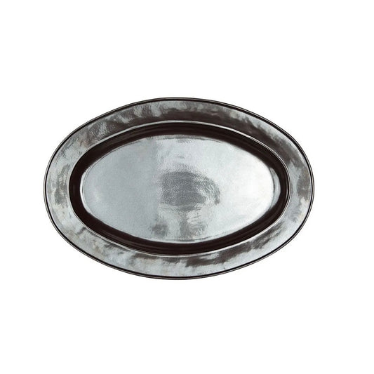 Pewter Stoneware 21" Oval Platter