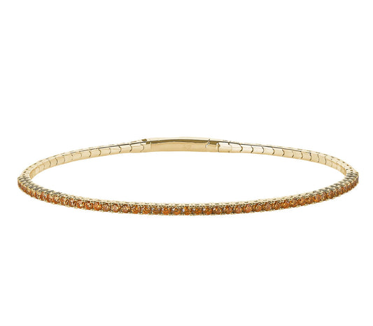 November Birthstone Flex Tennis Bracelet-Gold