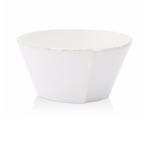 Lastra White Stacking Cereal Bowl
