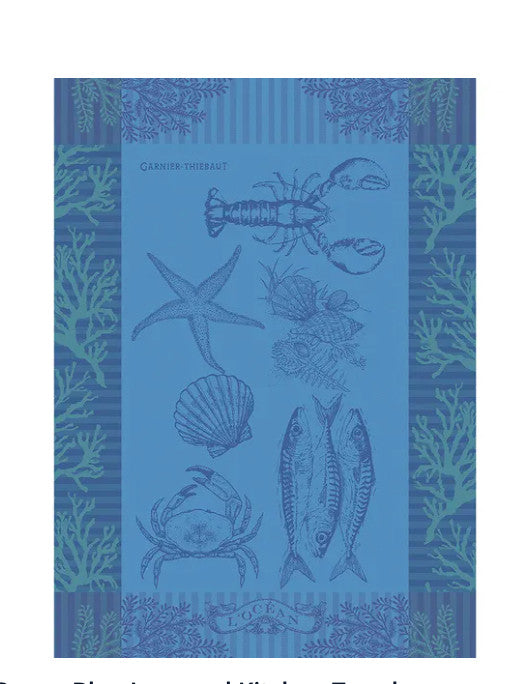 L'Ocean Bleu Jacquard Kitchen Towel
