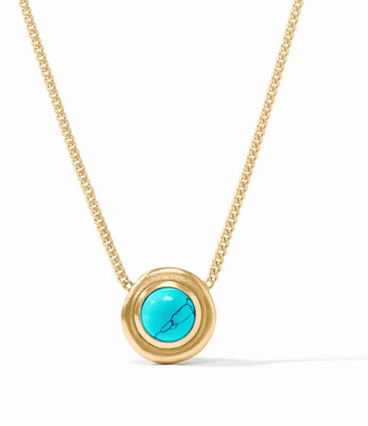 Wave Stone Delicate Turquoise Necklace