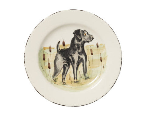 Wildlife Black Lab Salad Plate