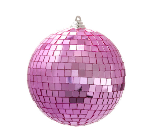 6" Pink Disco Ball Ornament