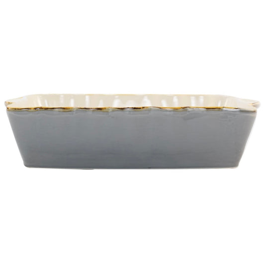 Italian Bakers Gray Large Rectangular Baker