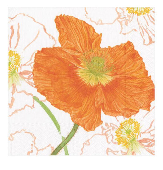 Poppy Field Cocktail Napkin