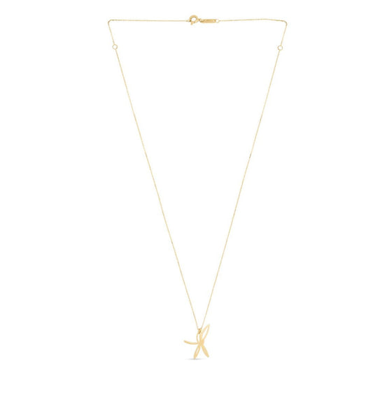 14K Dragonfly Necklace