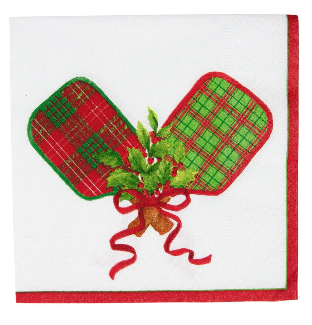 Christmas Pickleball Cocktail Napkins