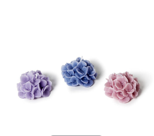 S/3 Hydrangea Floral Blooms Scented Candles in Gift Box