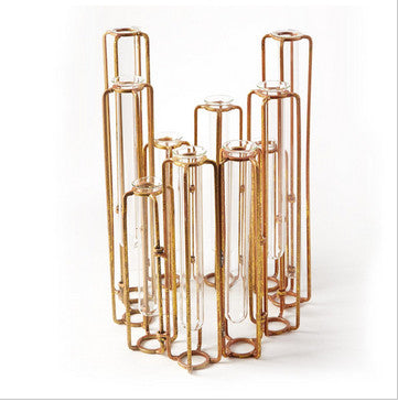 Large Gold Hinged Vase