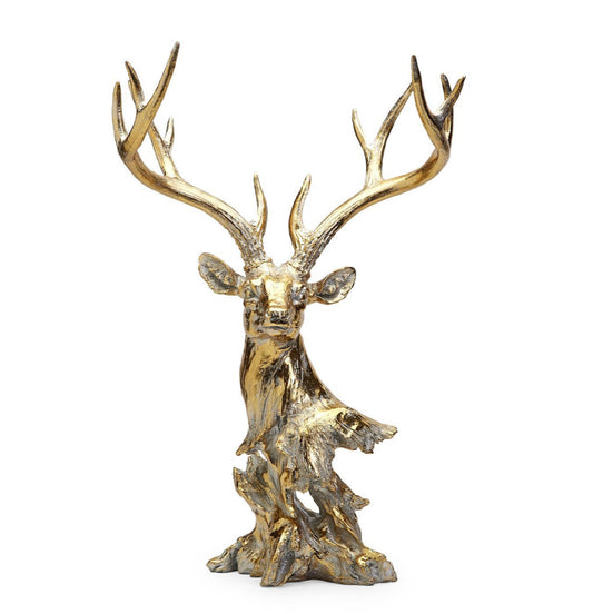 Gold Leaf Deer Decor