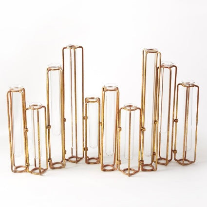 Large Gold Hinged Vase