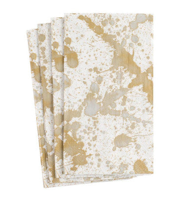 Splatterware Gold Guest Towel