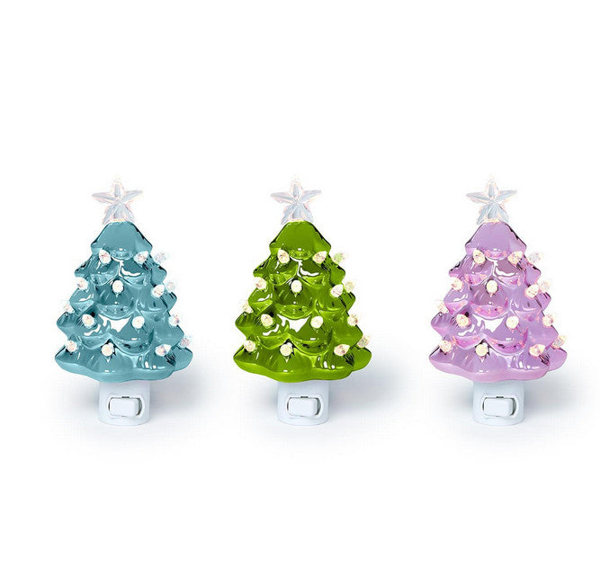 Metallic Christmas Tree Nightlight