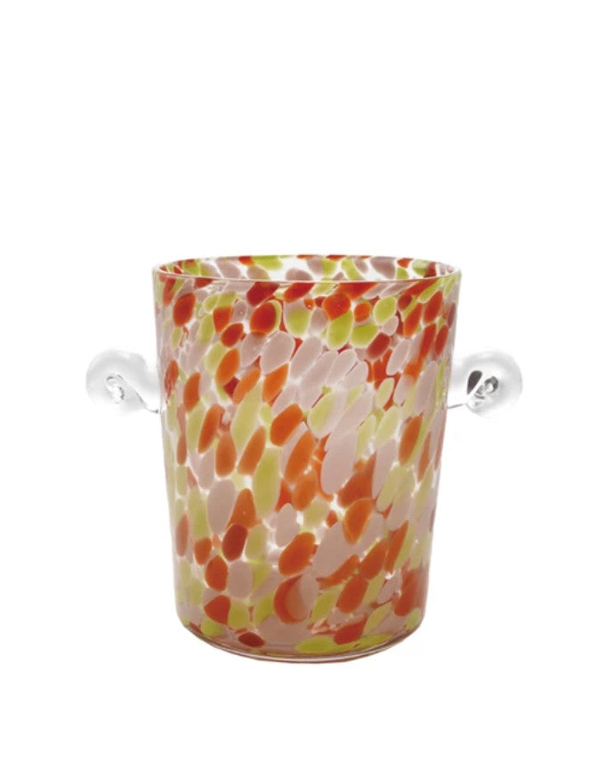 3-1/2 Quart Confetti Glass Ice Bucket with Handles