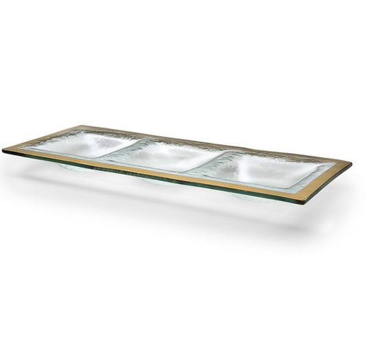 Roman Antique Three-Section Tray