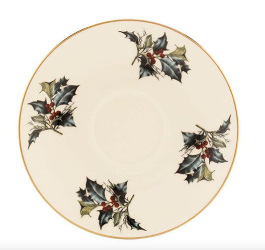 Winter Greetings Saucer