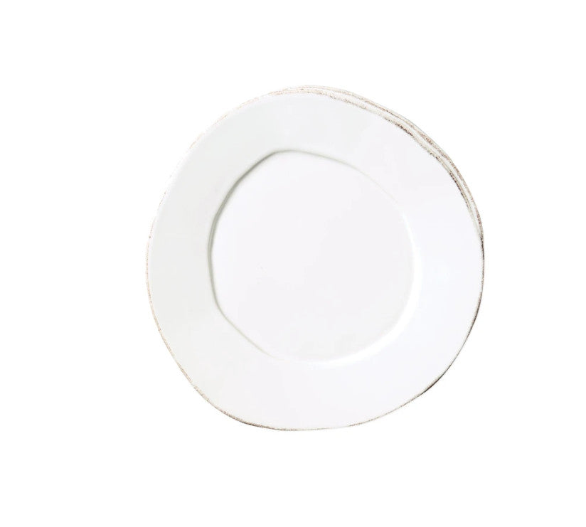 Lastra White Salad Plate