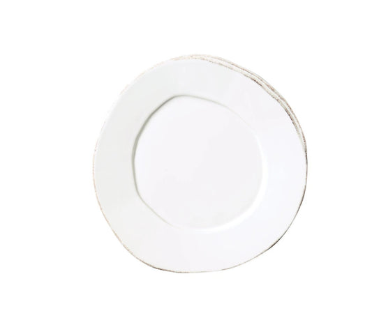 Lastra White Salad Plate