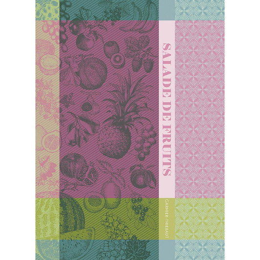Salade De Fruits Fuchsia Jacquard Kitchen Towel