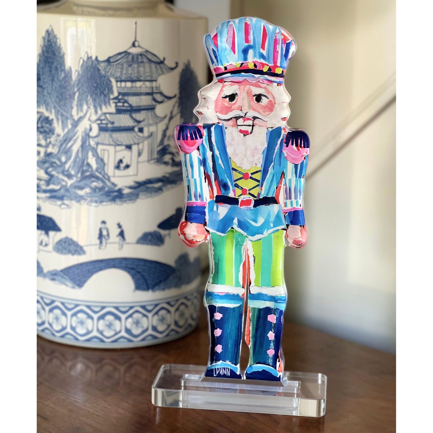 Sir Sebastian Acrylic Nutcracker with Base