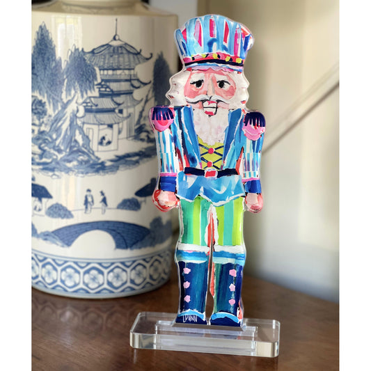 Sir Sebastian Acrylic Nutcracker with Base