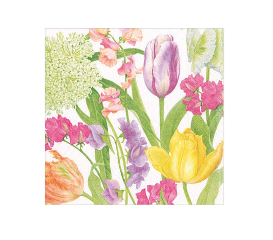 Spring Flower Show Paper Cocktail Napkins