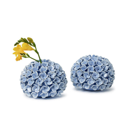 Hydrangea Flower Bud Vases / Taper Candle Holders