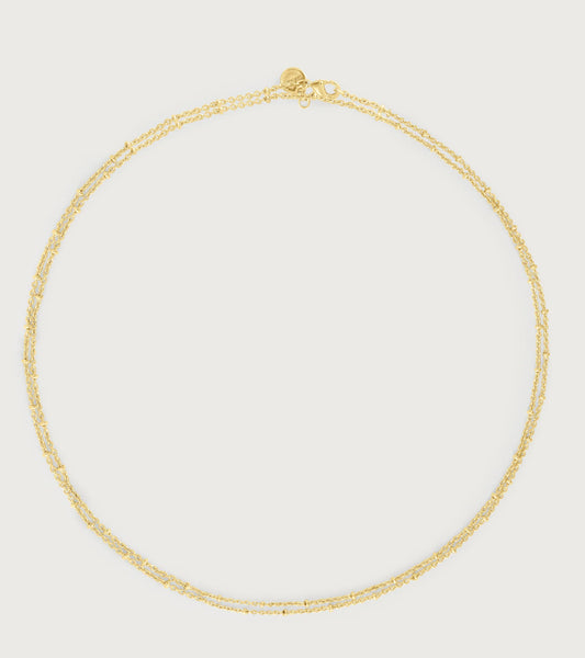 Molten Double Chain Necklace