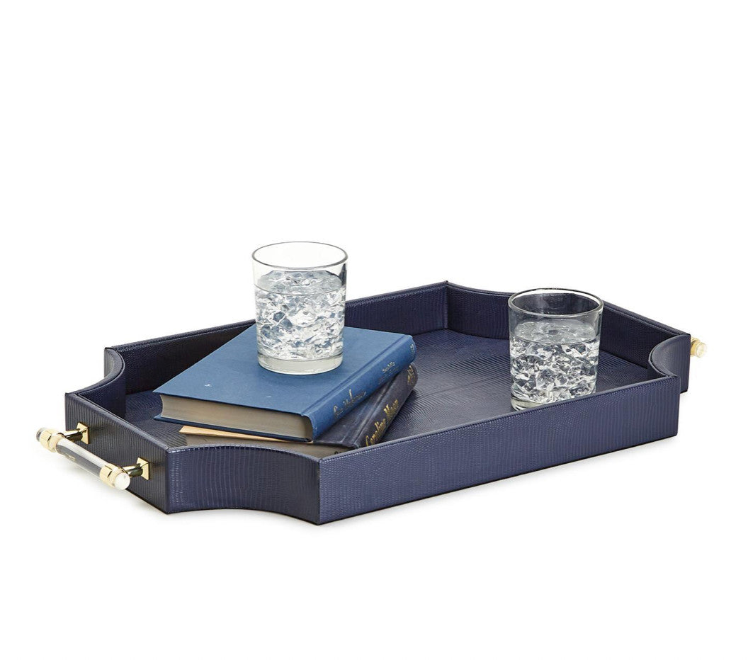 Regency Decorative Navy Rectangle Tray