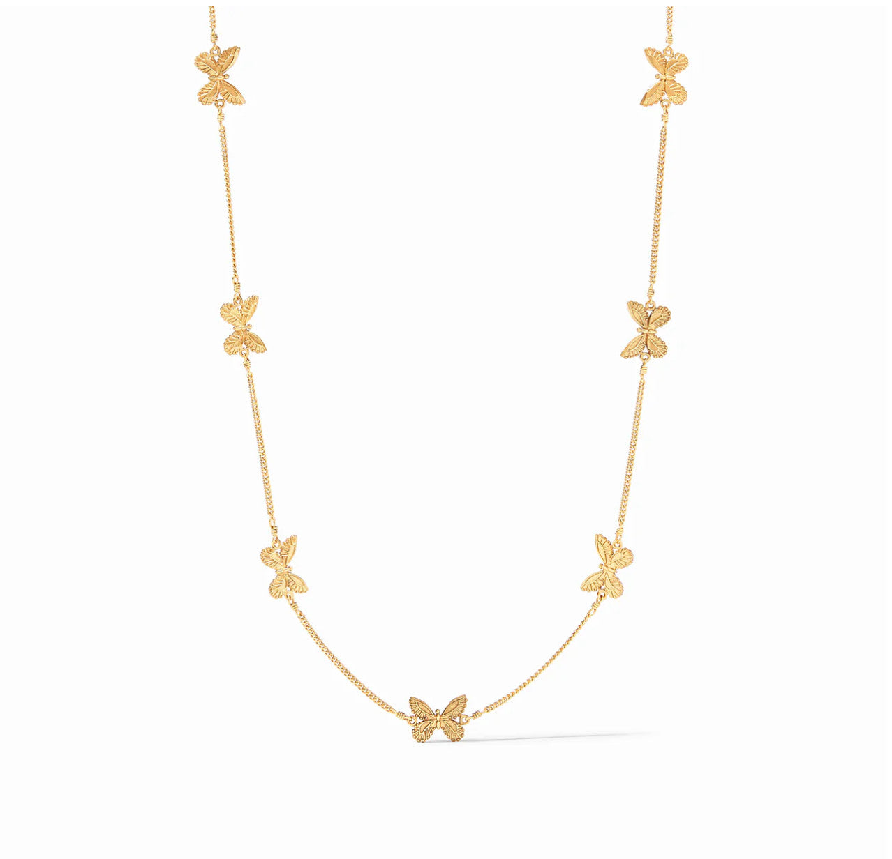 Butterfly Delicate Station Necklace