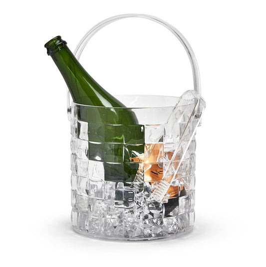 Cubed Ice Bucket with Tongs