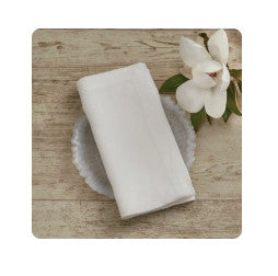 Linen Napkins (set of 4)-Bleached White