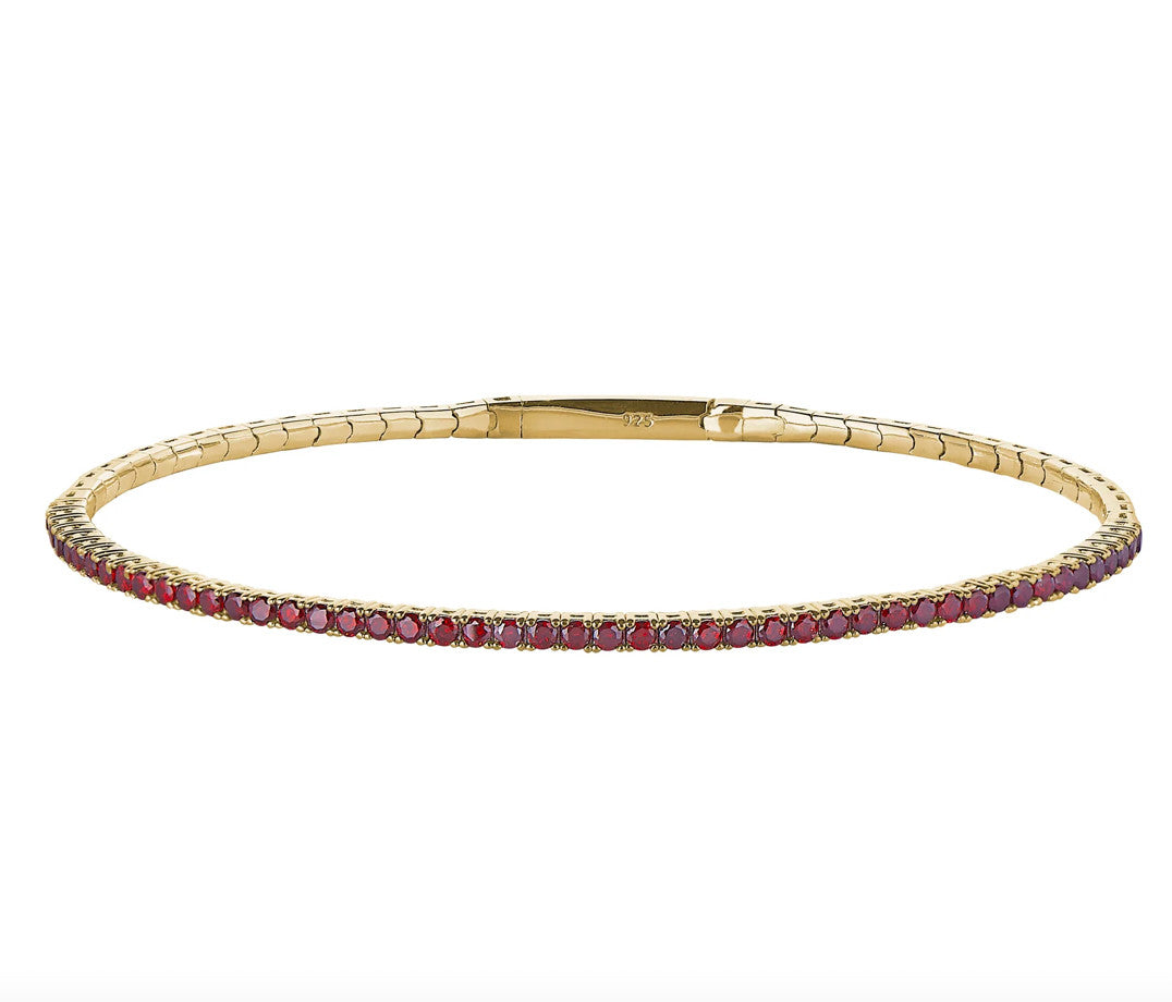 January Birthstone Flex Bracelet-Gold