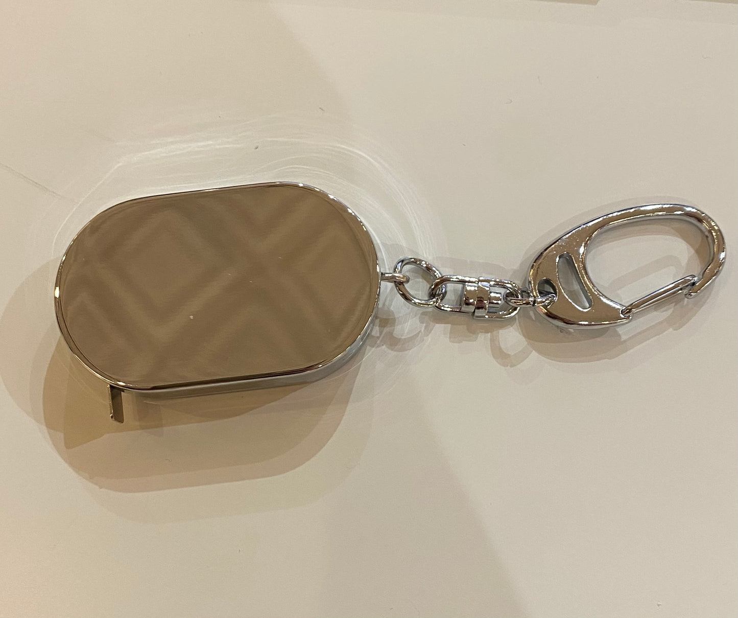 Oval Tape Measure Key Chain