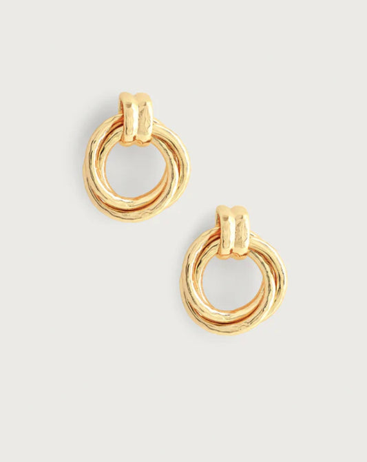 Neptune Triple Ring Earrings