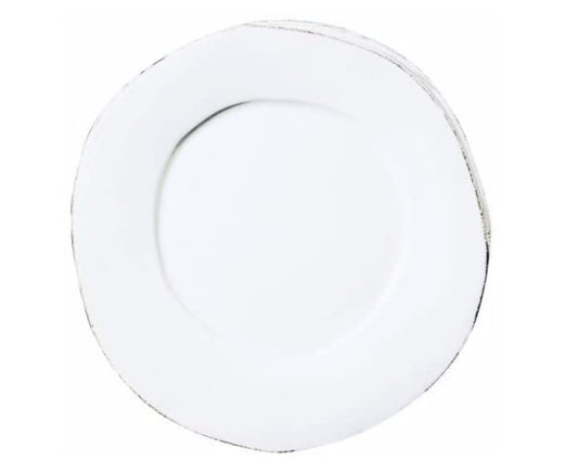 Lastra White Dinner Plate