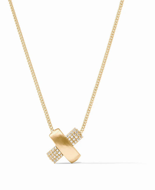 Catalina X Pavé Delicate Necklace