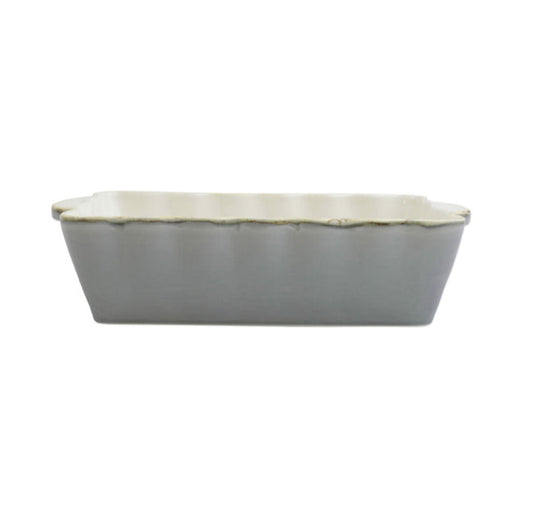 Italian Bakers Gray Medium Rectangular Baker
